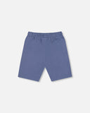 Moonlight Blue Organic Jersey Shorts > Deux Par Deux