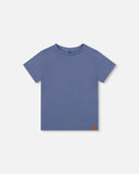 Moonlight Blue Organic Jersey T-shirt > Deux Par Deux