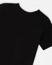 Anthracite Black Organic Jersey T-shirt > Deux Par Deux