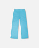 Blue Crinkle Jersey Legging - Deux Par Deux (Aquarius)