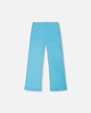 Blue Crinkle Jersey Legging - Deux Par Deux (Aquarius)