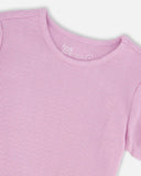 Lilac Crinkle Jersey T-shirt  - Deux Par Deux (Lavendula)