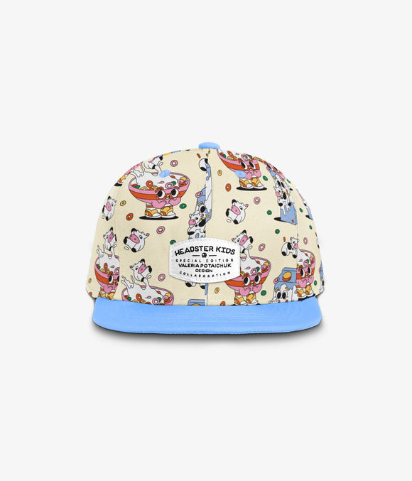 Holy Cow Snapback > Headster  Cream/Blue in Youth Only