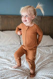 Autumn Waffle Bamboo Convertible Footie Sleeper > KINDEREN