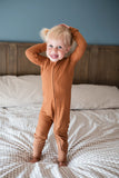 Autumn Waffle Bamboo Convertible Footie Sleeper > KINDEREN