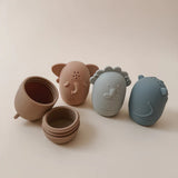 Noüka Safari Animal Bath Toys - Soft Safari