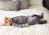 Storm Grey Convertible Footie Sleeper > KINDEREN