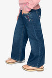 Girls' Light Blue Denim Jean  - Deux Par Deux