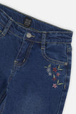 Girls' Light Blue Denim Jean  - Deux Par Deux
