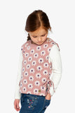 Jacquard Flowered Vest - Deux Par Deux