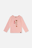 Girly Bouquet Silver Pink Organic T-shirt > Deux Par Deux
