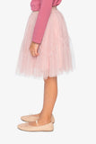 Dusty Pink Mesh Skirt- Deux Par Deux