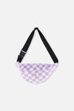 Lilac Check Waist Bag - Fanny Pack < Deux Par Deux