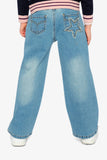 Wide Leg Stretch Denim (with stars) > Deux Par Deux -