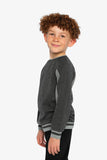 Brushed Rib Jersey Charcoal Mix Top > Deux Par Deux