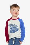 Raglan Monster Truck T-shirt > Deux Par Deux