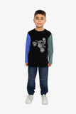 Colourblock Motorbike T-shirt > Deux Par Deux