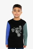 Colourblock Motorbike T-shirt > Deux Par Deux