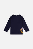 Dinosaur Peacoat Navy Organic T-shirt > Deux Par Deux