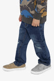 Boy's Stretch Navy Blue Denim Jean  - Deux Par Deux