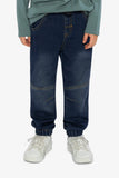 French Terry Denim Jogger - Dark Blue - Deux Par Deux