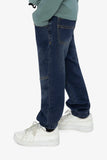 French Terry Denim Jogger - Dark Blue - Deux Par Deux