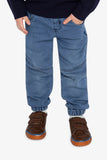 French Terry Denim Jogger - Light Blue - Deux Par Deux