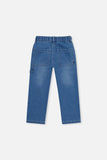 Light Blue Denim French Terry Pants > Deux Par Deux