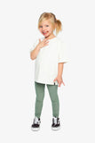 Super Soft Leggings Bronze Green - Deux Par Deux