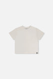 Boxy White Jersey T-shirt > Deux Par Deux
