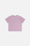 Boxy Crushed Violet Jersey T-shirt > Deux Par Deux