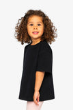 Boxy Black Jersey T-shirt > Deux Par Deux