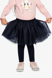 Tulle Skirt w/Leggings in Peacoat Navy - Deux Par Deux