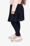 Tulle Skirt w/Leggings in Peacoat Navy - Deux Par Deux