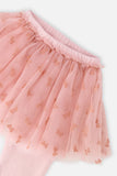 Tulle Skirt w/Leggings in Silver Pink - Deux Par Deux