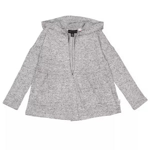 Heathered Grey Hooded Cardigan > Silver Jeans Co.