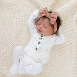 Rose Gold Classic Knot Headband > Baby Bling Bows