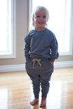 Louise Blue Jersey Jogger Set (Organic Cotton)  > KINDEREN