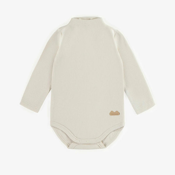 Cream Ribbed Organic Onesie > Souris Mini Baby-Toddler in 6-9 only