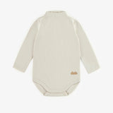Cream Ribbed Organic Onesie T-shirt > Souris Mini Baby-Toddler
