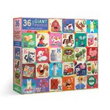 My Farm Alphabet 36 Piece Giant Puzzle > eeBoo Piece & Love