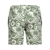 Olive Green Printed Board Shorts > Koko Noko