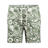 Olive Green Printed Board Shorts > Koko Noko