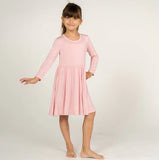 Coral Blush Bamboo Twirl Dress > Silkberry Baby (w/bloomer)