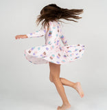 Macaron Party Bamboo Twirl Dress > Silkberry Baby (w/bloomer)