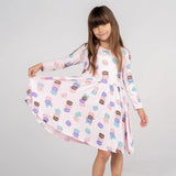 Macaron Party Bamboo Twirl Dress > Silkberry Baby (w/bloomer)