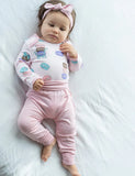 Comfy Bamboo Baby Pants (grow with me) > Silkberry Baby (Brown or Coral Blush)