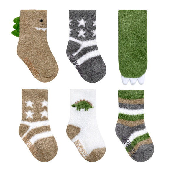 Dinosaur Super Soft - Robeez 6 pack Socks