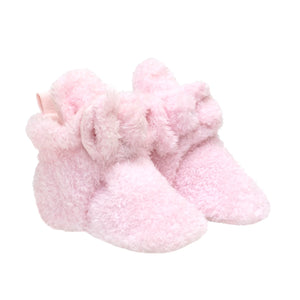 Plush Bow Snap Bootie in Pink > Robeez