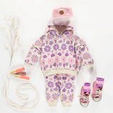 Purple-Cream Hoody > Souris Mini Baby/Toddler